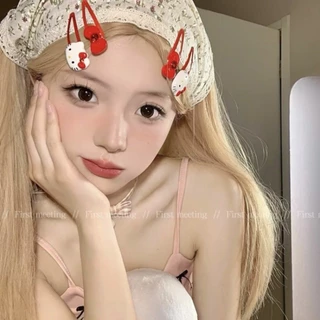 30 ชิ้น ชุดกิ๊บหนีบผมสีชมพูลายลูกแมวน่ารัก สไตล์ สุ่ม