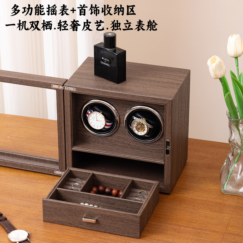อัตโนมัตินาฬิกา Shaker นาฬิกาในครัวเรือน Winder นาฬิกากลไกเปลี่ยนอุปกรณ์นาฬิกามัลติฟังก์ชั่กล่องเก็บ