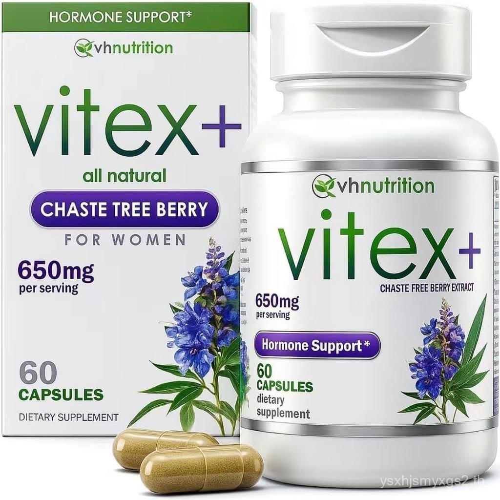 VH Nutrition VITEX+ | Vitex Choasteberry อาหารเสริมสําหรับผู้หญิง | สมดุลฮอร์โมน* และการสนับสนุนการเ