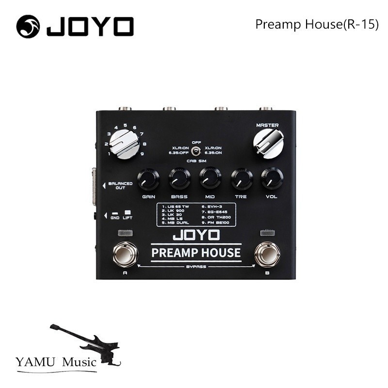 JOYO R15 Preamp House Cabinet Simulator Guitar Pedal R 15 Preamp House