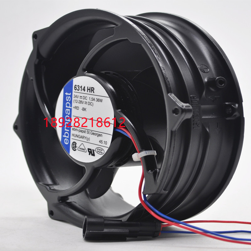 Original ebmpapst 24V 36W 6314HU 6314HR ACS510 อินเวอร์เตอร์ ABB พัดลมระบายความร้อน