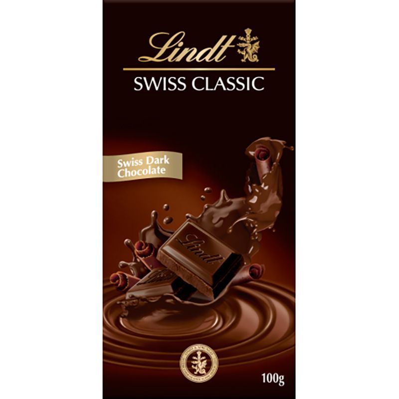 ลินด์บิตเตอร์สวีทช็อกโกแลต 100กรัม Lindt Bittersweet Chocolate 100g. [หมายเลขบาร์โค้ด 7610400014014 ]