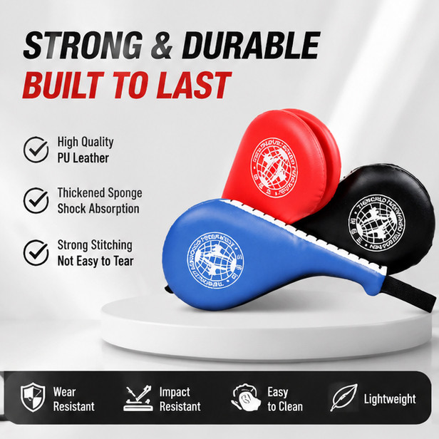 Kick Shield Double Kick Pad Taekwondo MMA Training Boxing Target Pad ทนทาน Shock Absorbent