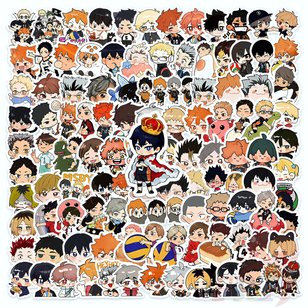 140Pcs/Set â Q Haikyuu!! Mini Diary Manual Stickers â DIY Fashion Scrapbooks Album Decor Decals Stickersï¼Sizeï¼2~3cmï¼
