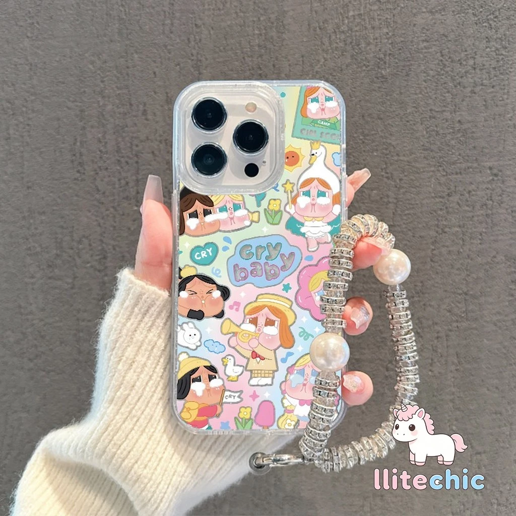 🦋เคสไอโฟน เคสใสกากเพชร สำหรับ iPhone17 11 16 pro max 13 12 14 15 promax 7 plus เคสใสกันกระแทก วิจิตร