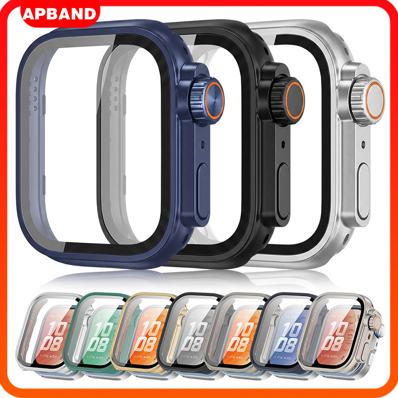 ตัวครอบกระจก PC แบบแข็งแรง for Huawei Watch Fit 5/5 Pro/3/4/4 Pro อุปกรณ์เสริมผ้ากันชนและแผ่นป้องกันหน้าจอ for Huawei