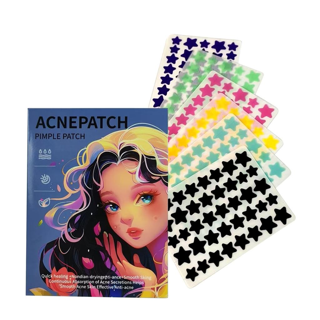 Star Pimple Patch for Face w/Hydrocolloid, Salicylic Acid & Tea essential oil 240 Patch, Hydrocolloi