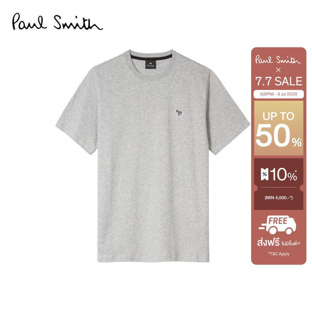 Paul Smith เสื้อยืดผู้ชาย รุ่น 010R-KZEBRA-72 สี GREY MELANGE