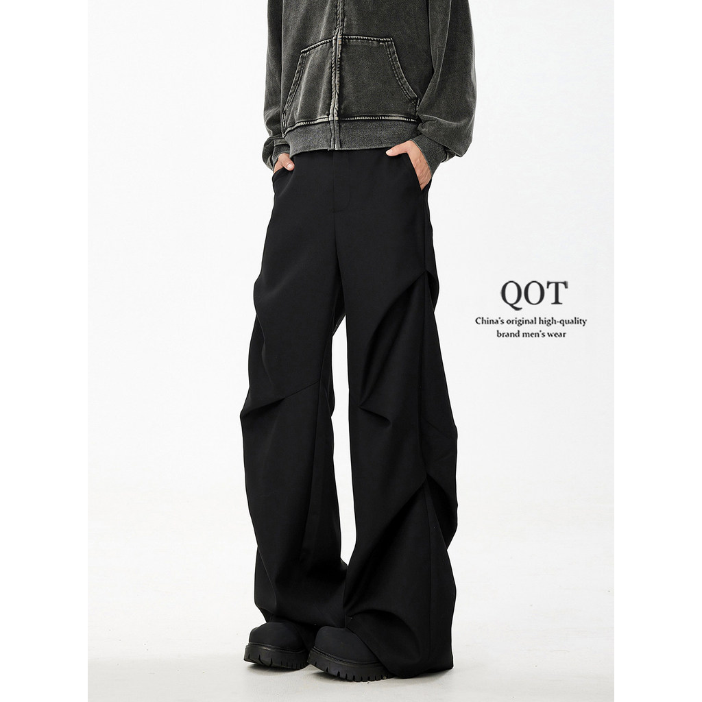 กางเกงยีนส์ผู้ชาย baggy jeans y2k แฟชั่นอเมริกันวินเทจ QOTRIOCK ขนาดเล็กชายและหญิง