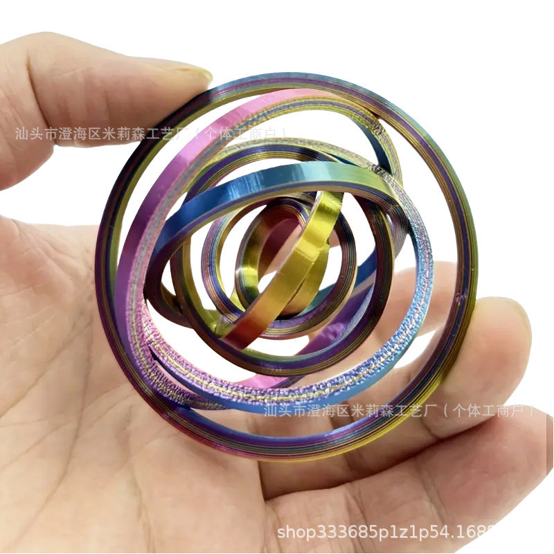 Preferred#3D Printable fidget spinner Fidget Ring Toy for Adults Creative rotating ring stress-relie