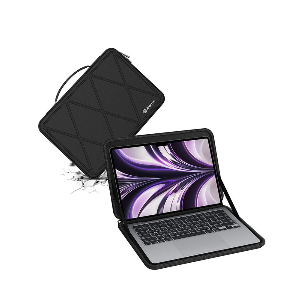 Smatree เหมาะสําหรับ Apple/Apple 2024 MacBookAir 13.6 นิ้ว M3 รุ่นแล็ปท็อปกระเป๋ากระเป๋าเอกสารแบบพกพา Hard Shell ป้องกัน
