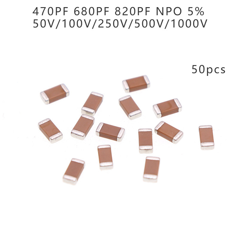 50PF 120PF 820PF NPO 5% 50PF/100V/250V/500V/1000V