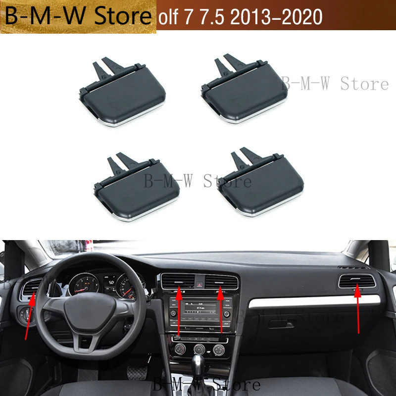 ด้านหน้าเครื่องปรับอากาศ Vents A/C เครื่องปรับอากาศ Outlet Tab คลิปซ่อมสําหรับ VW Golf 7 7.5 MK7 MK7