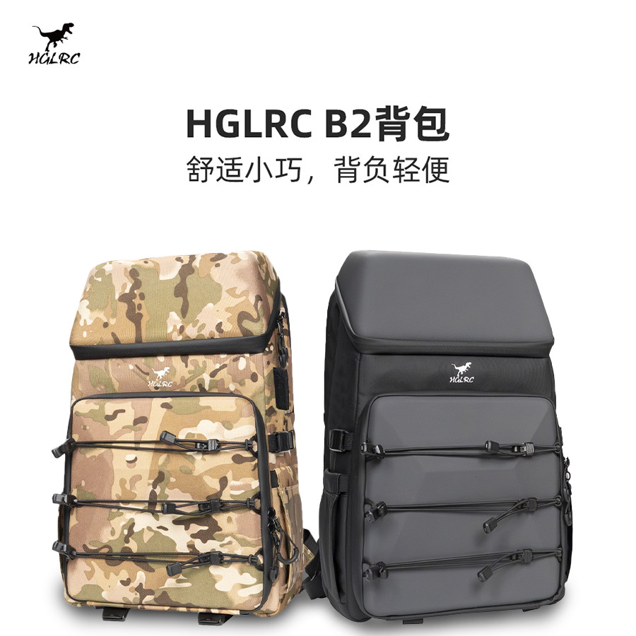 กระเป๋าเป้สะพายหลัง HGLRC B2 ที่ทนต่อกระดูก 14.5L Splash-Resistant Outdoor Travel Shooting Bag Cross