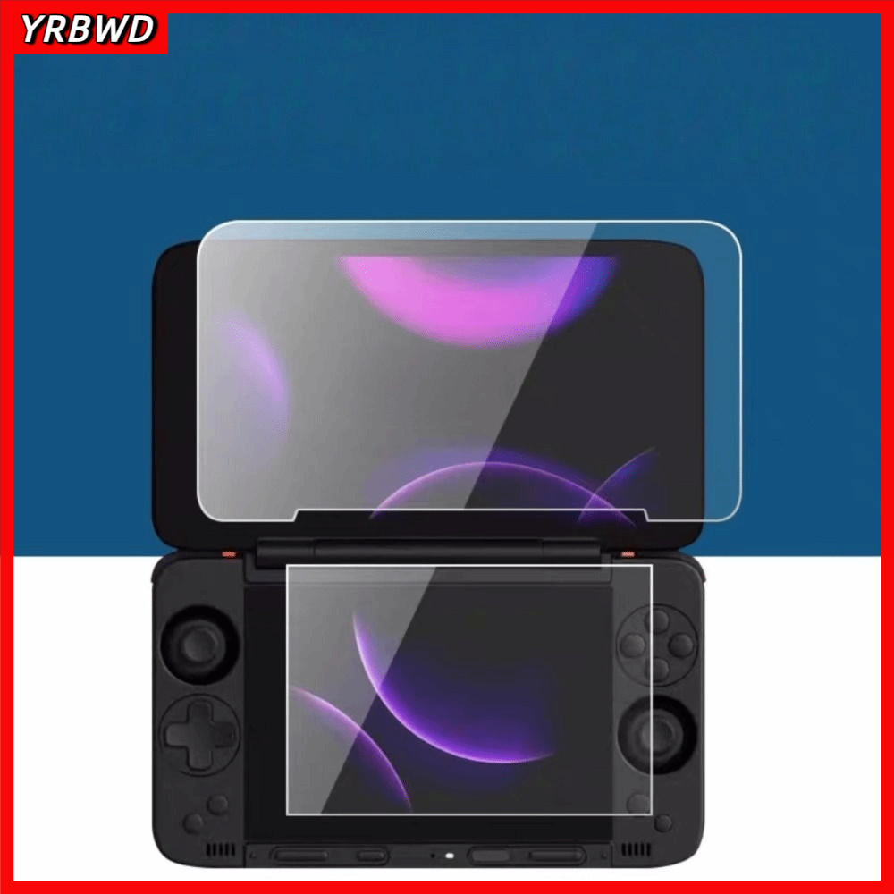 YRBWD กระจกนิรภัย,แบบเต็มหน้าจอ Flip Dual Screen Protector,คุณภาพสูง HD Anti Scratch 9H ฟิล์มป้องกัน