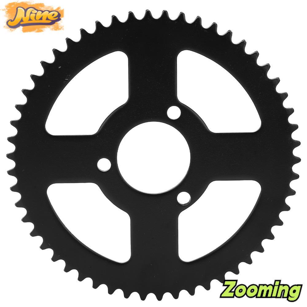 ZOOMING สเตอร์หลัง, 3 รูสําหรับ T8F โซ่เฟืองโซ่, ทนทาน T8F 54T เหล็กสีดําเกียร์ ATV Kart