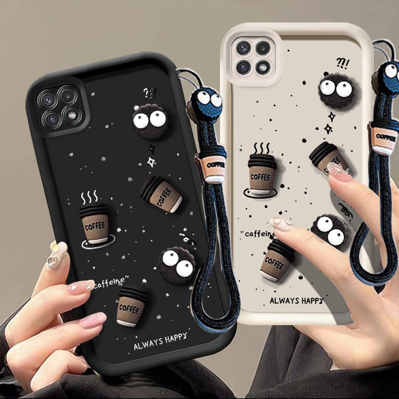 เคส samsung a22 5g เคส 3D Cup Design เคสโทรศัพท์มือถือ TPU ทนทาน