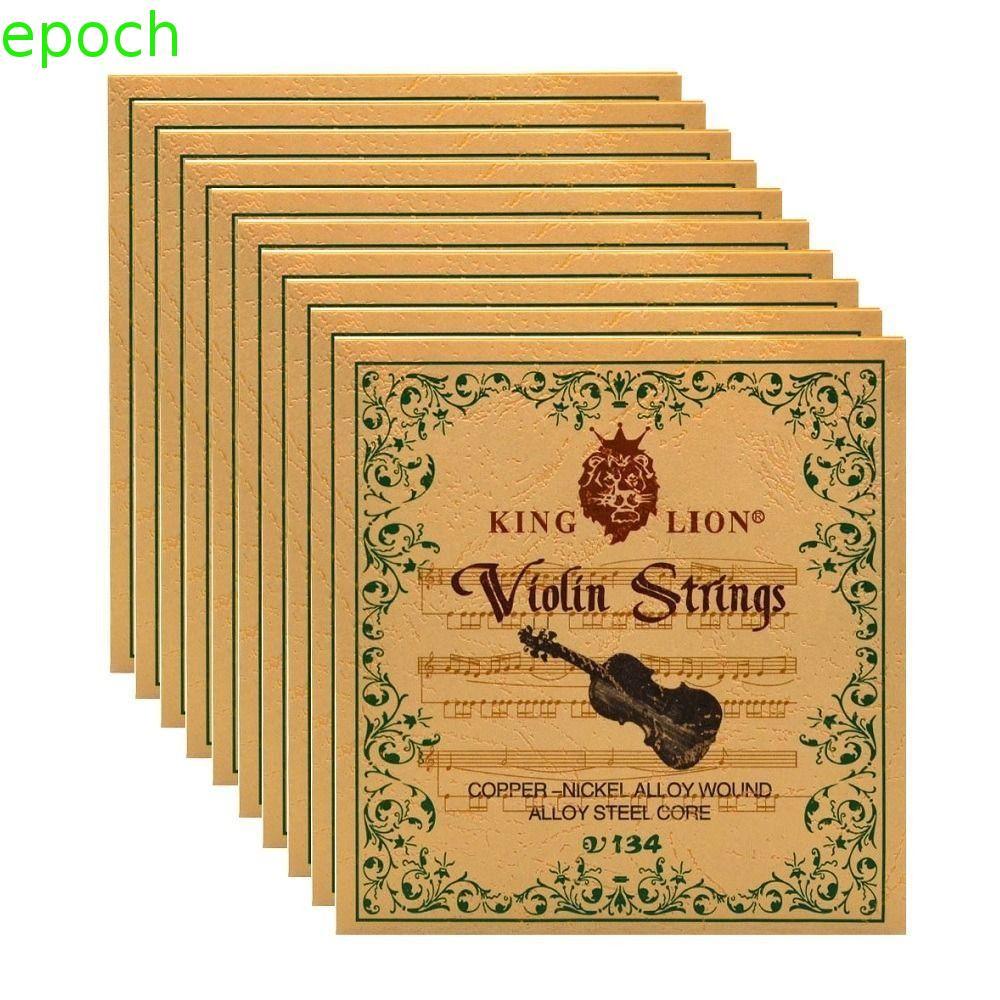 EPOCH King Lion สายไวโอลิน,แกนเหล็กทองแดงสีขาวชุดสายไวโอลิน,เล่นสตริงโลหะผสมทองแดง-นิกเกิล V134 คอนเสิร์ต