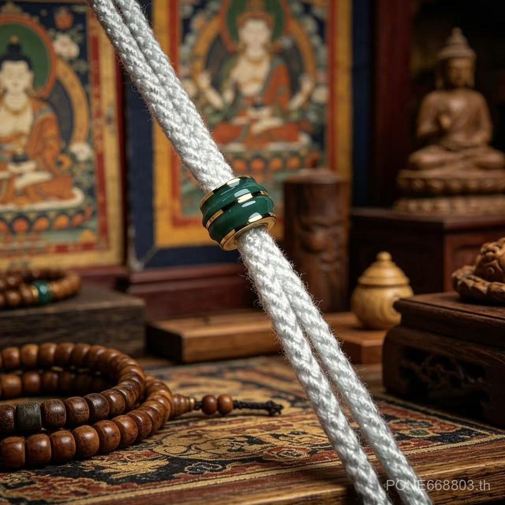 เลียนแบบ Turquoise เชือกสายรัดสามารถผ่านสายหนาขนาดใหญ่อุปกรณ์เสริมสร้อยข้อมือ Spacer สร้อยคอ End ตํา