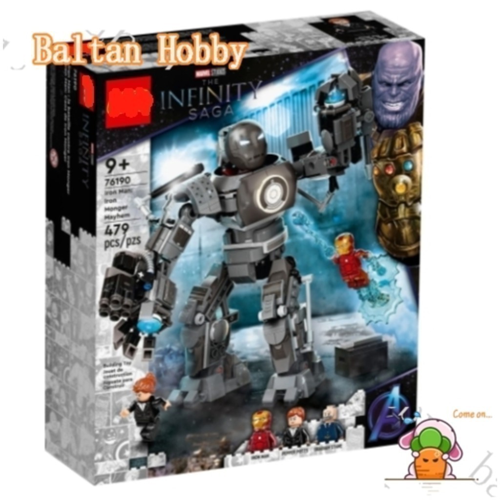 Gomora Hobby GH1X ใช้งานร่วมกับ 76190 Iron Man: Iron Monger Mayhem Building blocks ของเล่น ES1