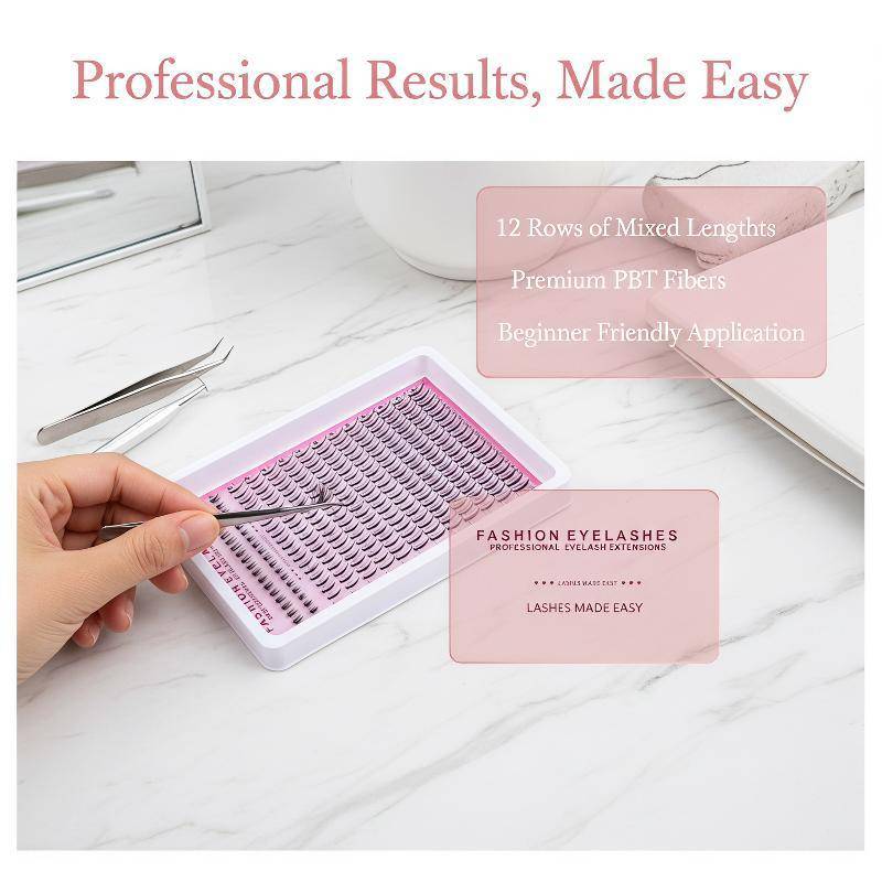 HANHAI DIY Lash Clusters 238 ชิ้น Spky มังงะด้านล่าง Eyelash Extensions นุ่ม Fluffy ปริมาณสําหรับคอส