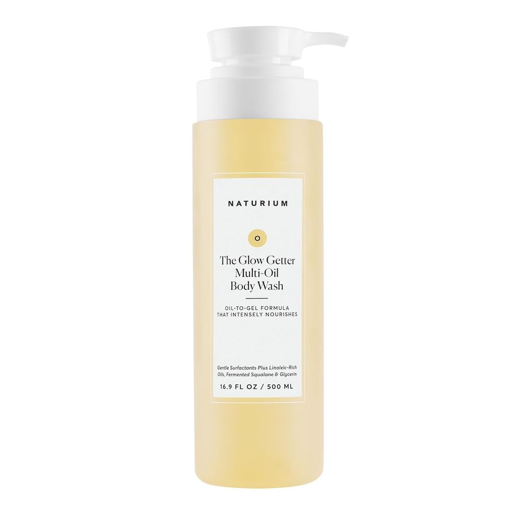 Naturium The Glow Getter Multi-Oil Hydrating Body Wash, Gentle Cleanser, 16.9 oz W0ZF