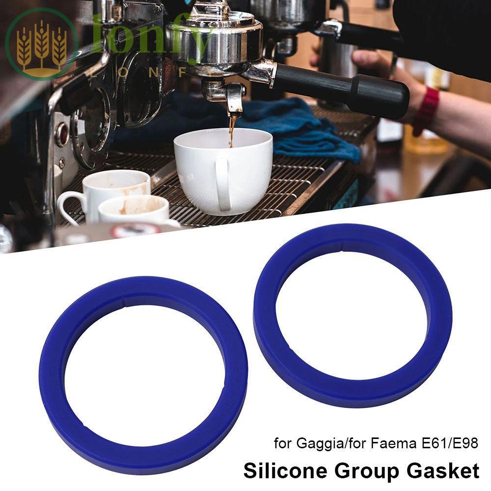 LONFY 1 ชิ้นปะเก็นกลุ่มซิลิโคน, E61 Leakproof Group Head Seal Kit, 8.5 มิลลิเมตร O-Ring ปะเก็น Coffe