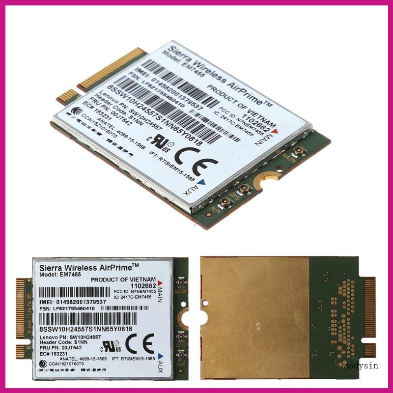 (ส่วนลดสูง) aodysin.th 4G LTE WWAN Card สําหรับ Sierra Airprime EM7455 GOBI6000 FRU S1NN สําหรับ P70