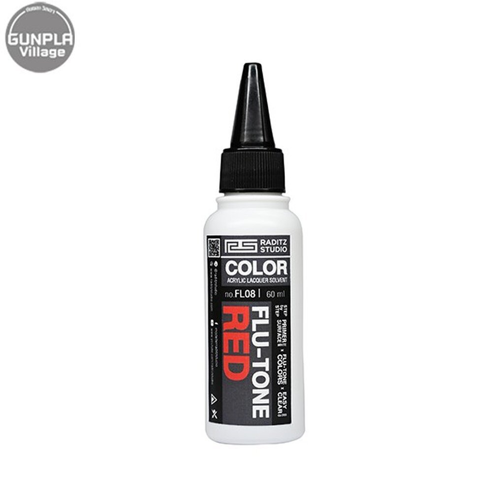 Raditz Studio FL08 Flu-Tone Red 60 ml (Flu-Tone Series) 8858878500088 (สี)