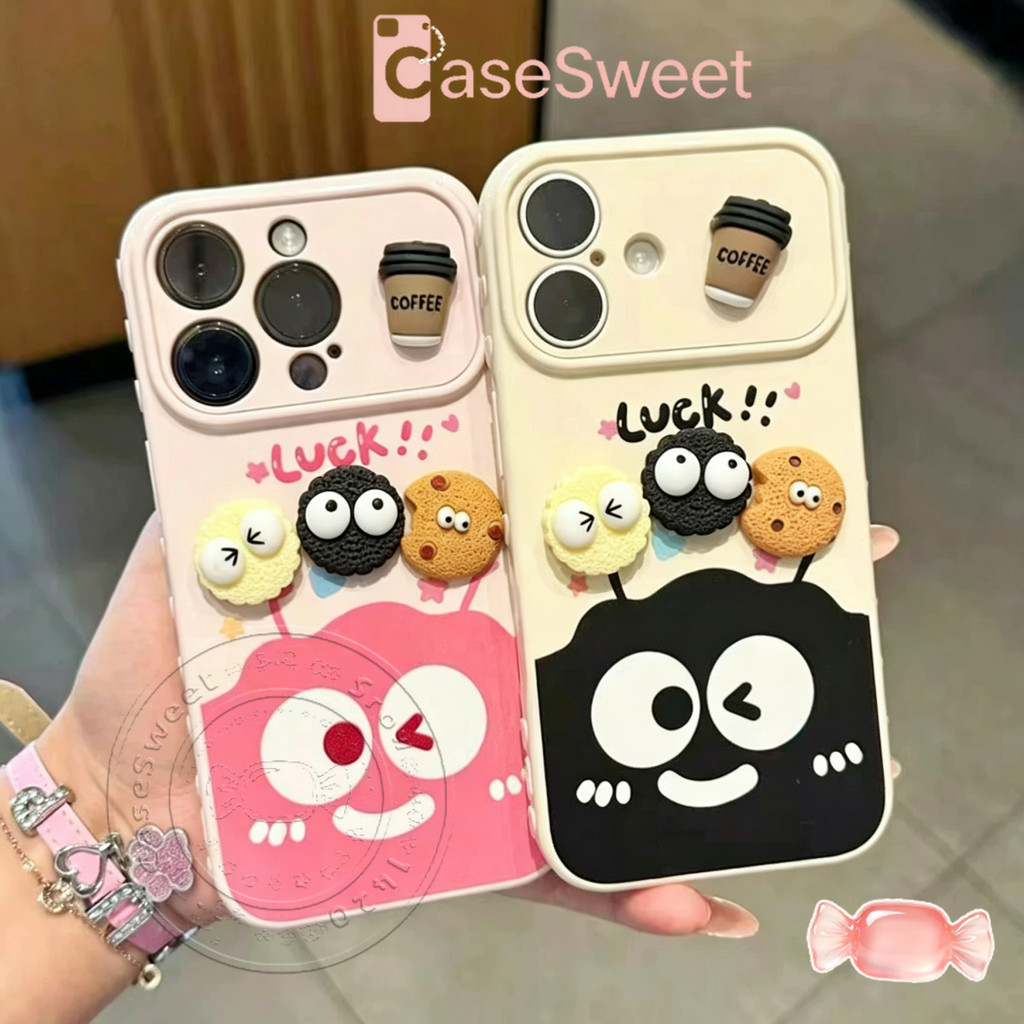 เคสโทรศัพท์ตุ๊กตาคุกกี้น่ารัก เหมาะสำหรับ OPPO A3S A74 5s A9 A54 A76 A17 A17k A52 A72 A92 A95 A15 A16 A78 A57 A60 A93
