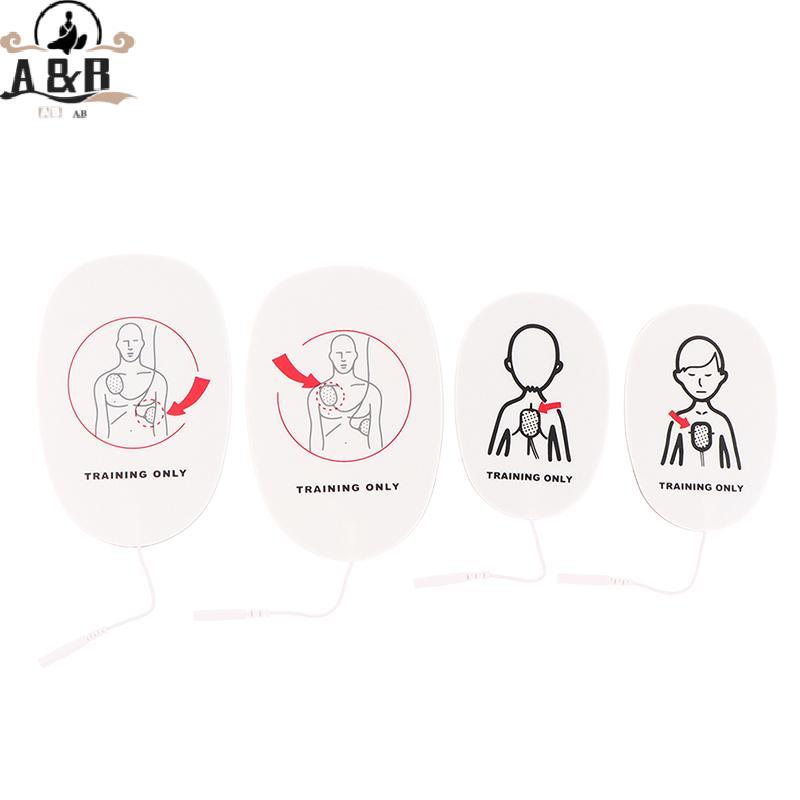 [A&B] 1 คู่ AED อุปกรณ์ฝึกซ้อม Patch First Aid Training Replacement Pads Adult Kid Training Universa