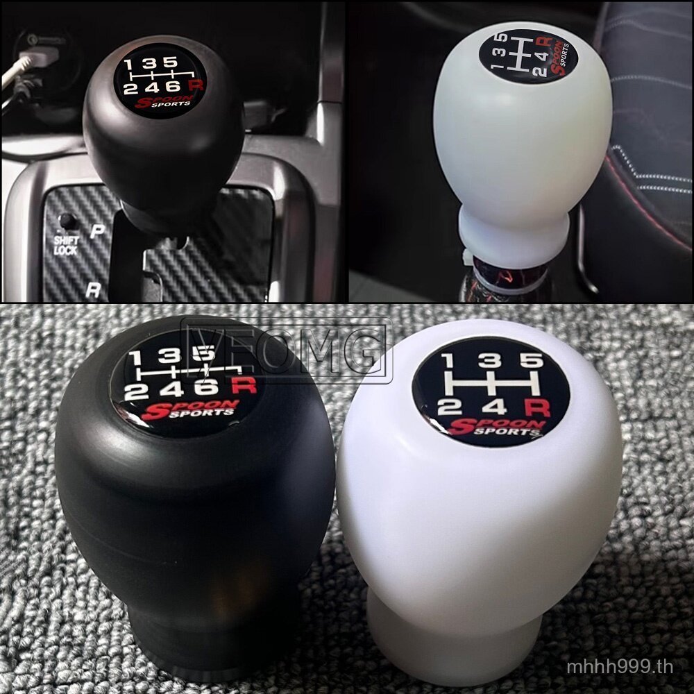 SPOON SPORTS รถดัดแปลงหัวเกียร์เหมาะสําหรับ Honda Wave Stick Head คู่มือเกียร์เรซิ่นหัวเกียร์