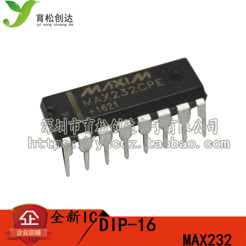 MAX232EPE MAX232CPE MAX232 RS-232 อินเทอร์เฟซ IC DIP-16