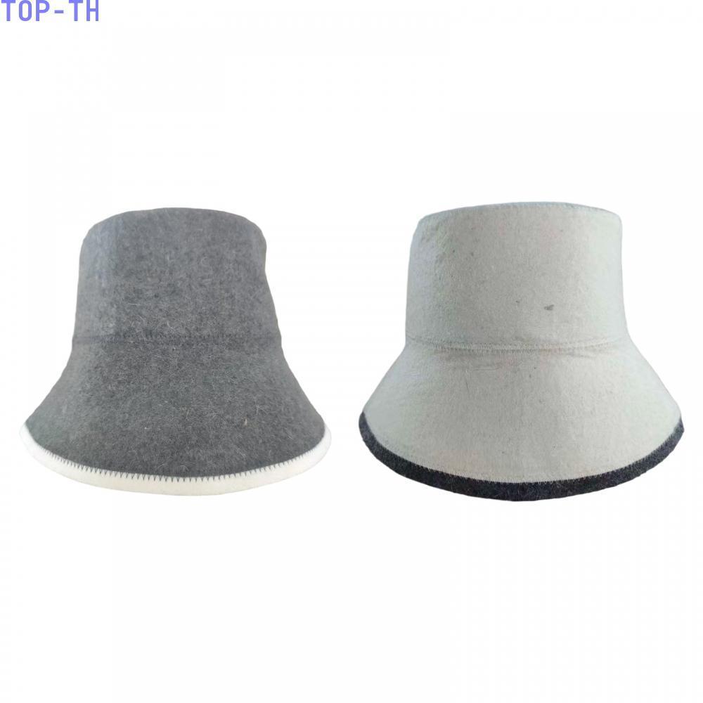 Lightweight Wool Felt Sauna Hat for Hair Protection and Heat Insulation in Sauna