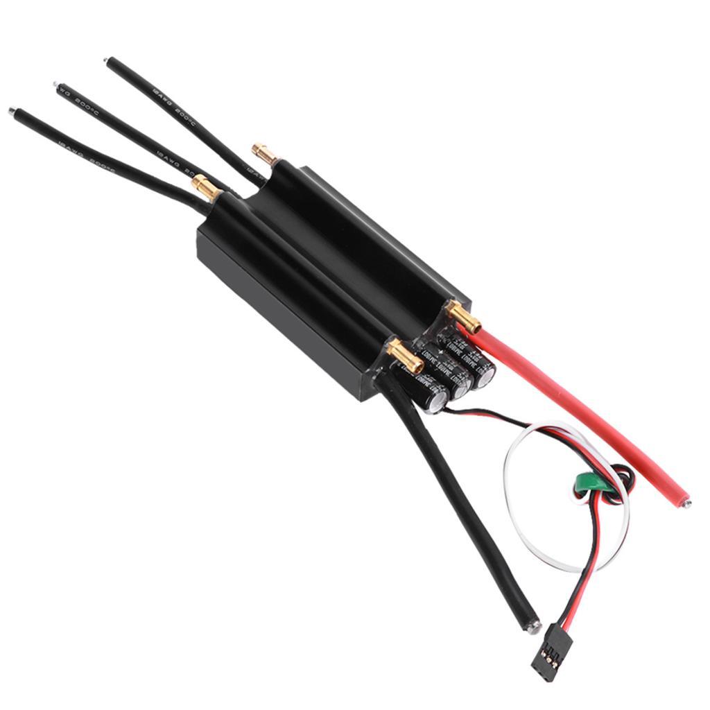 Bacony 120A RC Boat กันน้ํา Brushless ESC อุปกรณ์เสริมควบคุมความเร็วอิเล็กทรอนิกส์สําหรับ