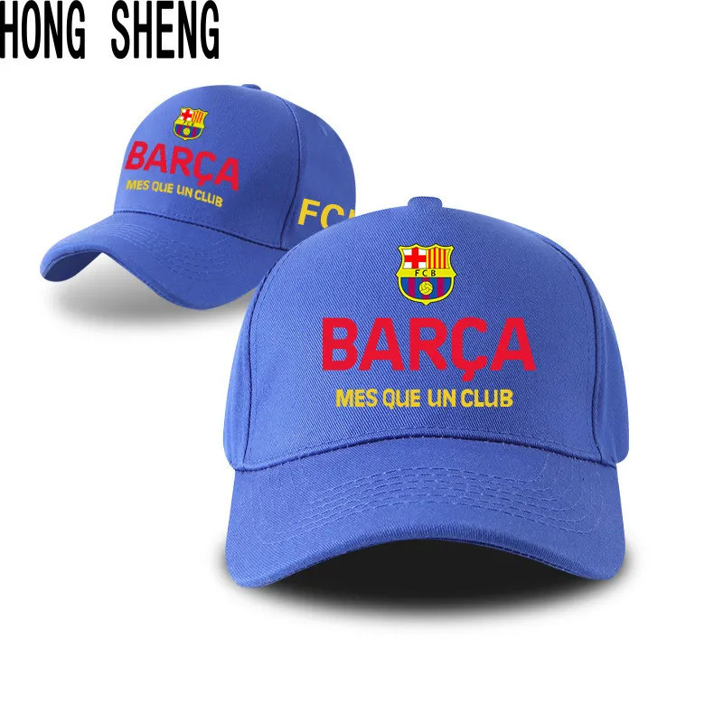 🎁 สเปน Basarona ทีมฟุตบอล Messi หมวกผู้ชายผู้หญิงแฟนฤดูร้อนเบสบอล Sun หมวก M7IE