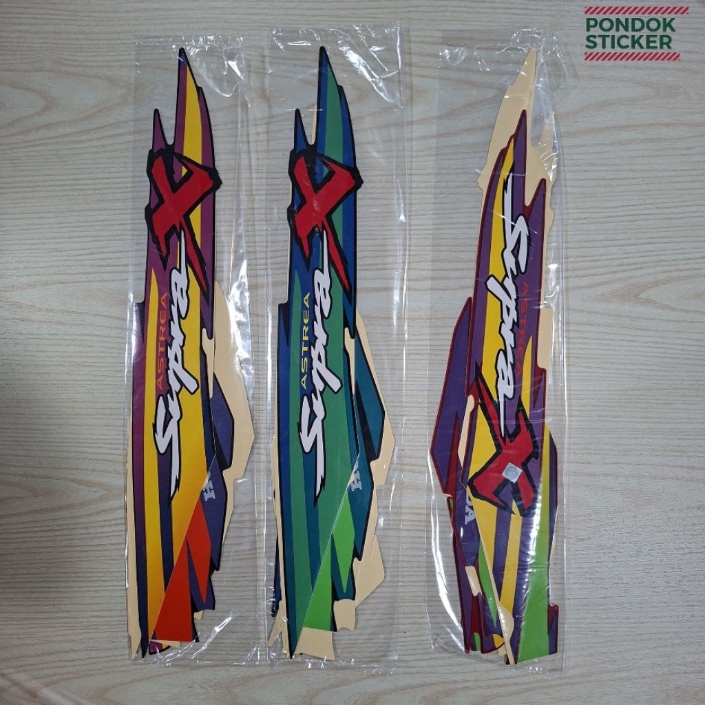 สติ๊กเกอร์ Honda Supra X 1998 1999 Mulya Striping