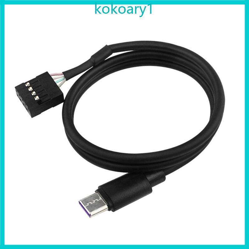 KOKO Secure Connection 9Pin To Type C สายไฟสําหรับอุปกรณ์เสริมคอมพิวเตอร์