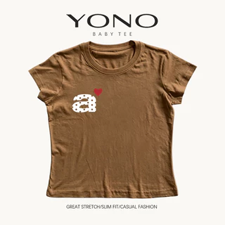 (พร้อมส่ง24ชม.) baby tee สีขาว ลายตัวอักษรเล็กกับหัวใจ ฟีล y2k มินิมอลหวานเท่ ทรงเข้ารูป ใส่ชิคทุกวัน