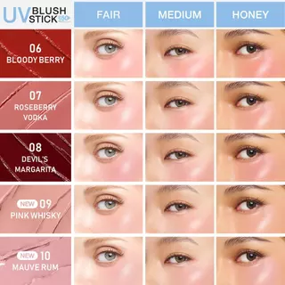 MizuMi UV Blush Stick SPF50+ PA++++ (ขนาด 4กรัม) บลัชกันแดด แก้มกระจก