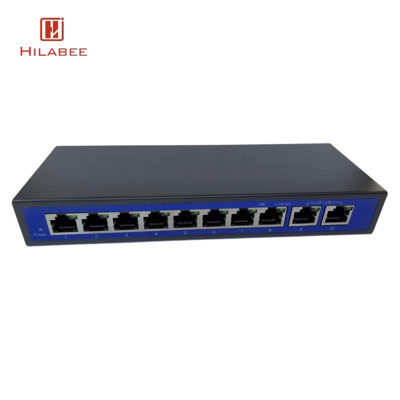 [UsusexaMY] 9 พอร์ต 10/100Mbps 8 POE Port & 2 Uplink Power Over Ethernet Switch Adapter ใหม่