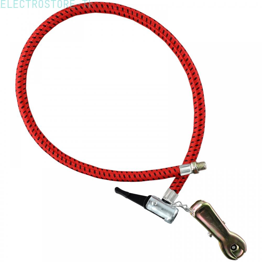 [ET]Premium Bike Bicycle Inflator Hose Motorcycle Air Pump Tube 60cm Length