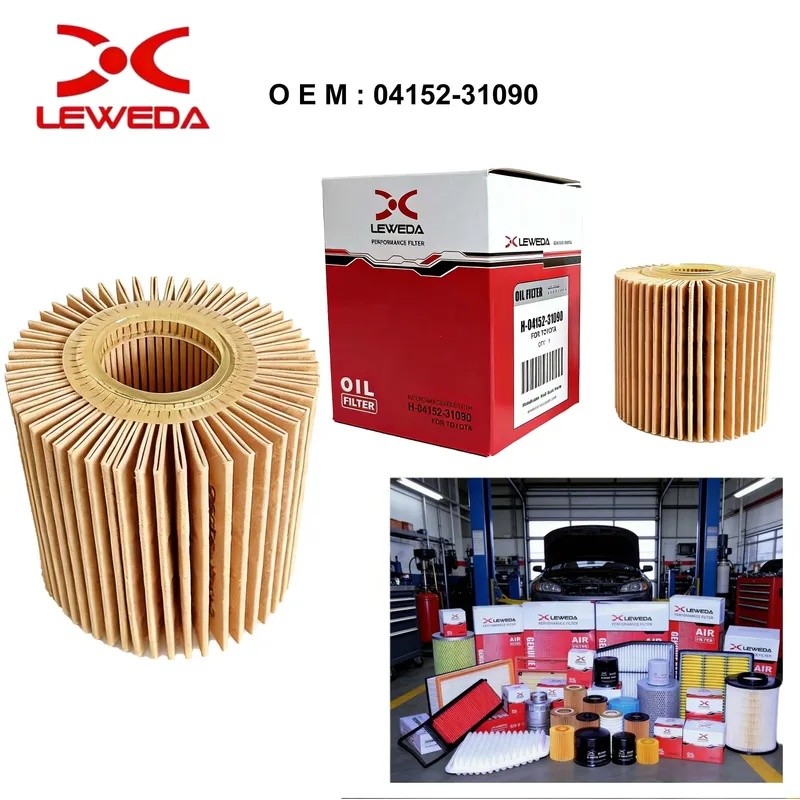LEWEDA คุณภาพสูง 04152-31090 กรองน้ํามันสําหรับ Toyota Camry RAV4 Highlander Lexus RX350 เปลี่ยน 041