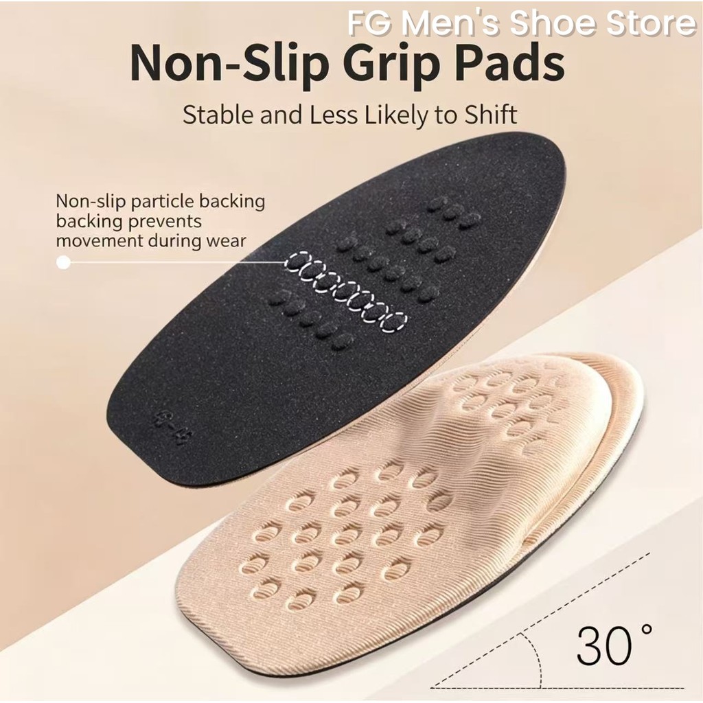 พร้อมสต็อกรองเท้ากีฬาครึ่งขนาดPadรองเท้าForefoot Padยืดหยุ่นสูงผ้าฝ้ายยืดหยุ่น+Lycraผ้าวัสดุForefoot Pad