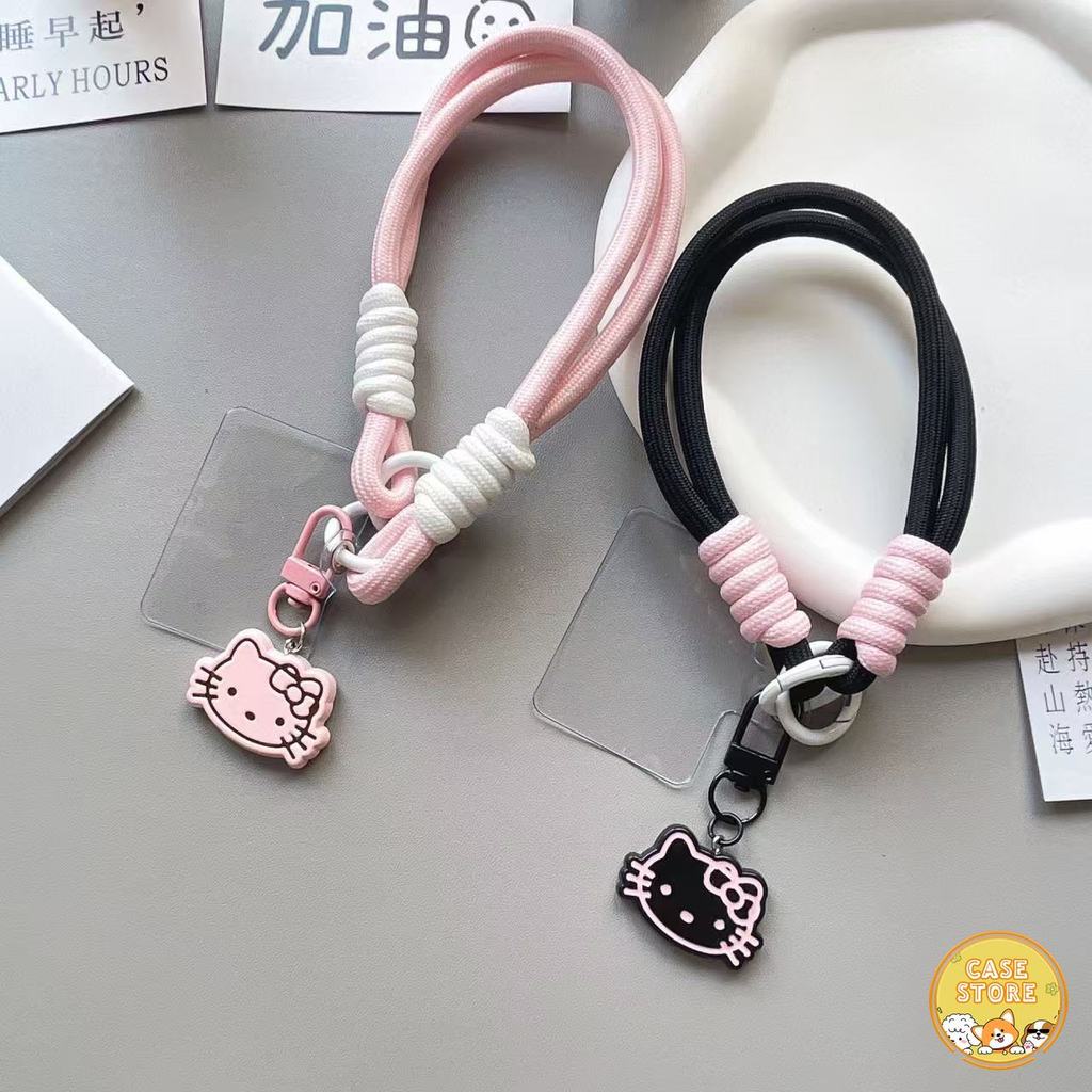 สายไนล่อนสีพื้นมินิมอล สายคล้องเคส อุปกรณ์เสริมมือถือ สร้อยข้อมือ สายคล้องสั้น ใช้ได้กับทุกรุ่น พวงกุญแจ สายคล้องข้อมือ