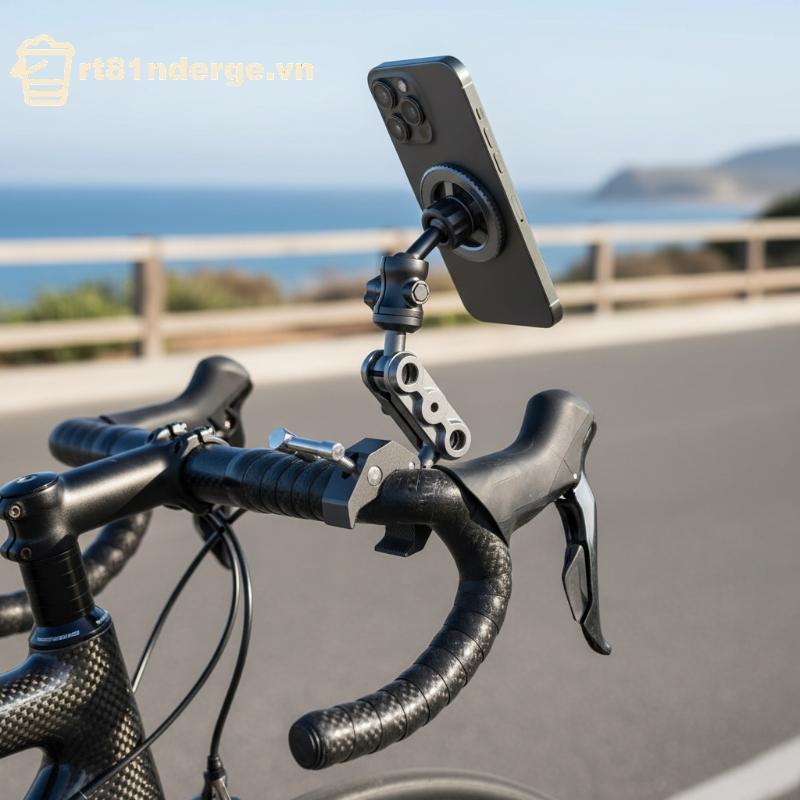 GE ที่วางโทรศัพท์แม่เหล็กทนทาน All-Metal ที่วางโทรศัพท์สําหรับลู่วิ่ง Spin Bike รถเข็นเด็กรถเข็นยิมใ