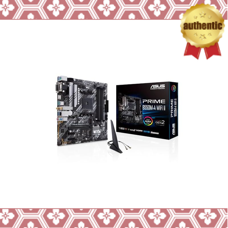 ASUS PRIME B550M-A WIFI II AMD Ryzen 5000 Series AM4 Compatible B550 mATX Motherboard / Domestic Aut