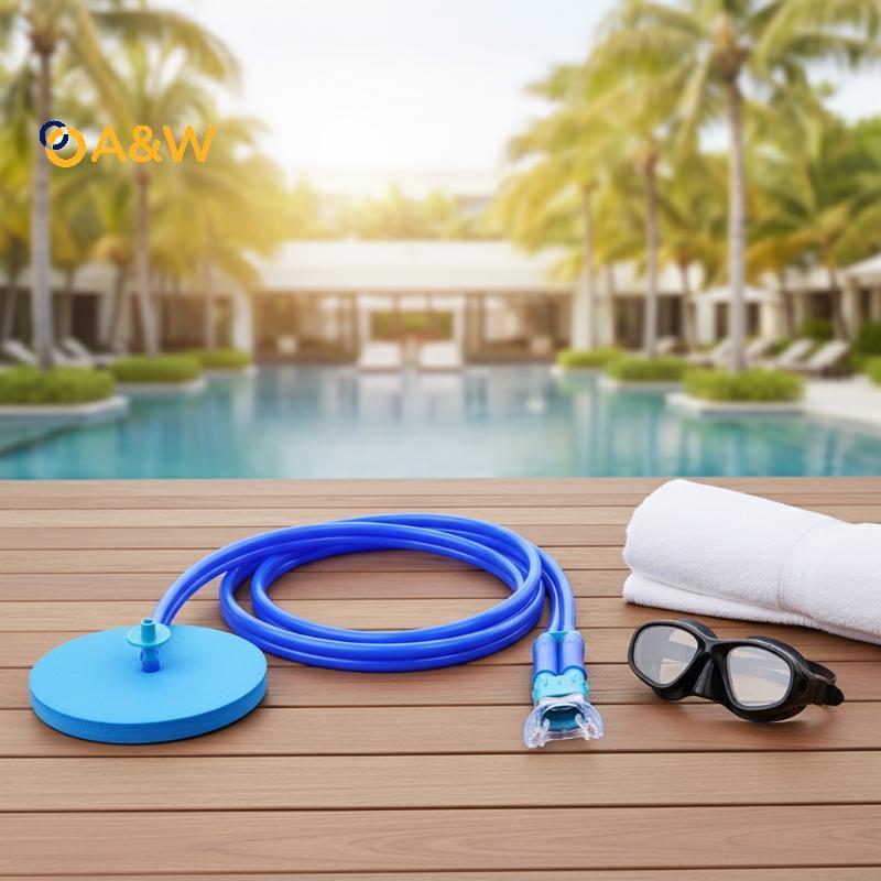 A&W 1PC Snorkel Breathing Tube 1.5M 3M Full Dry สําหรับดําน้ําสําหรับผู้ใหญ่