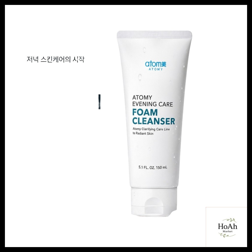 [atomy] Evening Care Foam Cleanser, 150ml, 1 ชิ้น / โฟมคลีนเซอร์เกาหลี / ทําความสะอาดล้ําลึก