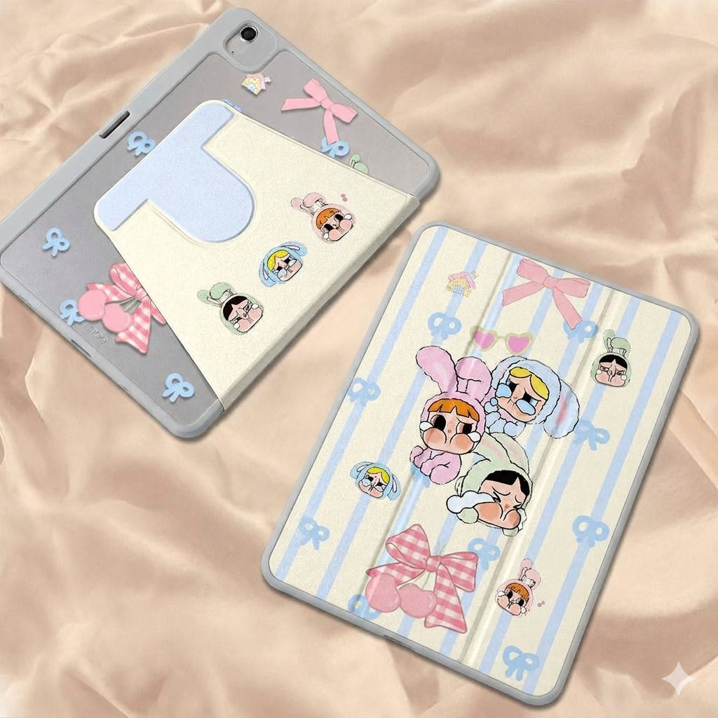 เคส Galaxy Tab Samsung 360 ฝาพับแม่เหล็ก ลายการ์ตูน ตั้งได้ กันกระแทก A8 A9 A11 S6 Lite S7 S8 S9 S10 S10+